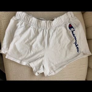 White Champion shorts